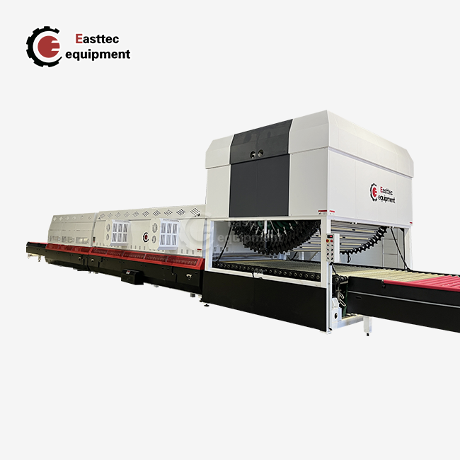 Top Convection Curved Glass Tempering Machine with Hard Roller